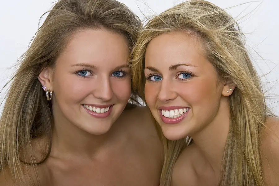 Beautiful girls with beautiful healthy smile