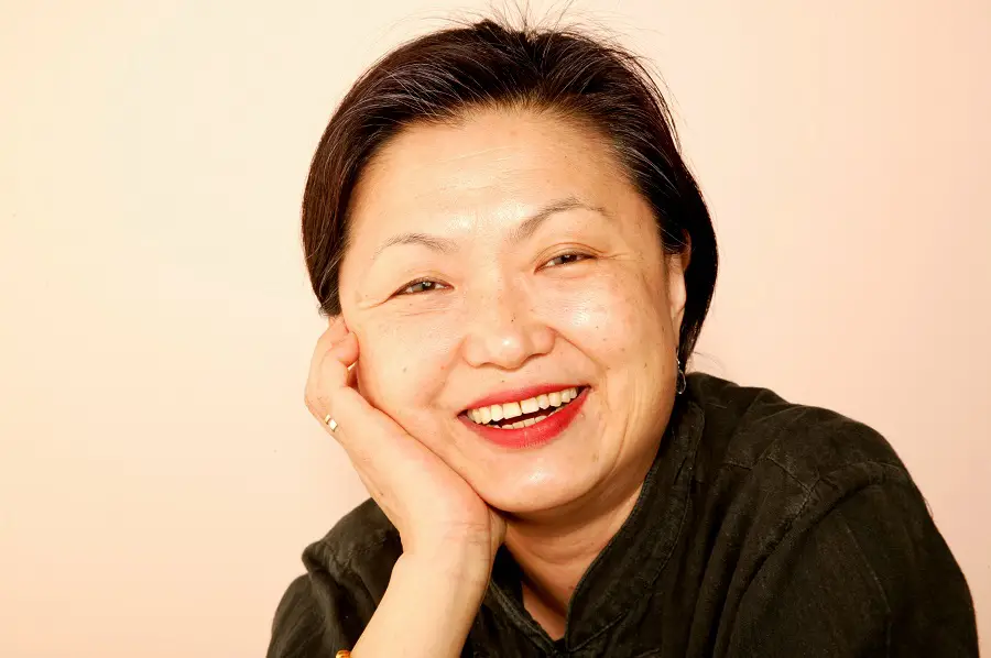 Asian female patient smiling